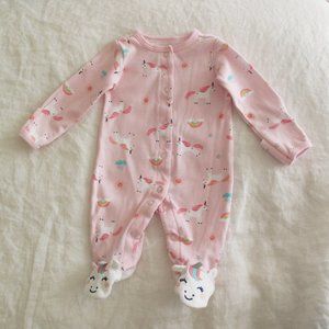 Carter's NB size unicorn feet sleeper